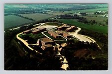 Denison IA-Iowa, Aerial of Midwestern College, Vintage Postcard picture