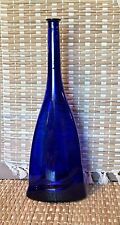 19” Vintage Colbalt Blue Bottle/vase Decor picture