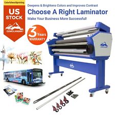 US 55in Heat Assisted Full-auto Wide Format Cold Laminator with Trimmer Function picture
