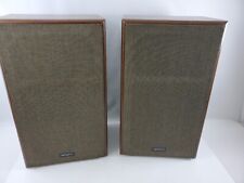 Set of 2 Vintage Advent 2002 Speakers Walnut Woodgrain Finish Loudspeaker picture