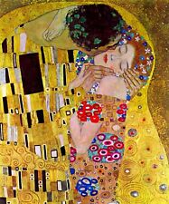 The Kiss by Gustav Klimt Giclee Fine Art Print Reproduction on Canvas picture