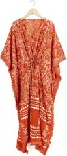 Anokhi,Vintage Indian Block Print cotton Kaftan Maxi Dress,Hippy Bohemian Caftan picture