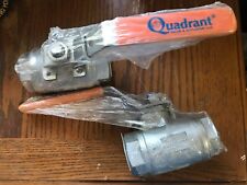 Lot of 2  Quadrant NACE-CF8M 1in Stainless Steel Valve with Lever. New  picture