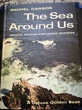 The Sea Around Us, Rachel Carson, Deluxe Golden Book, Vintage 1958 HC, 1st Ed. picture