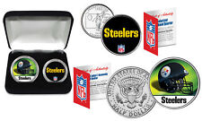 PITTSBURGH STEELERS Officially Licensed NFL 2-COIN SET w/ Deluxe Display Box picture