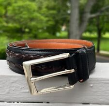 Allen Edmonds Belt Mens Black And Brown Handcrafted USA Leather picture