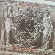 Authentic Historical 1910 Germany 1000 Mark Banknote Currency Pre WW1 WWI Money picture