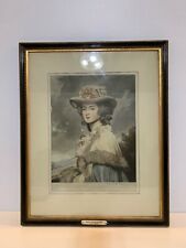 Antique “Mrs. Davenport” Framed Lithograph After G. Romney picture