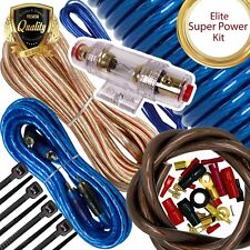 2000W To 4000W 4 Gauge Amp Kit Amplifier Install Wiring Complete 4 Ga Car Wires picture