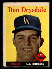 1958 Topps #25 Don Drysdale - Dodgers - VG/EX - OC picture
