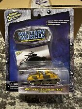 JOHNNY LIGHTNING WHITE LIGHTNING MILITARY Muscle M4A3 SHERMAN Tank Chase  picture