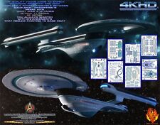 U.S.S. Excelsior/Enterprise-B Scale 1/1000 Aztec /Hull Decal Final Master Set picture