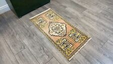 Small Antique Rug, Small Vintage Rug, Anatolia Rug, Handmade Rug, 1.6 X 3.3 ft picture