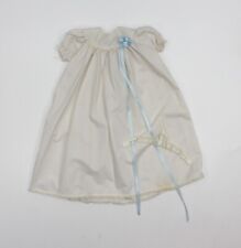 Vintage Gayle Schiller  Baby Dress  W/bow White Polka Dots picture
