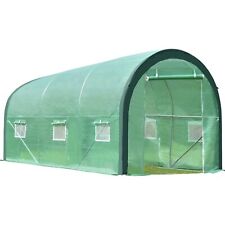 Aoodor 12 x 7 x 7ft. Outdoor Portable Walk-in Tunnel Greenhouse Kit - Green picture