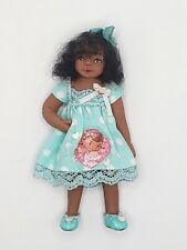 Dollhouse Miniature 1:12 Hand Sculpted Bonnie Justice Signed Artisian Doll OOAK picture