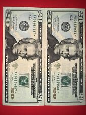 TWO Sequential $20 Star ⭐️ Note 2017 A PK08854686 & PK08854687 Circulated CRISP picture