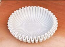 Swadeshi Blessings Marble Ruffle Bowl/antique Scallop Bowl 7 Inches picture