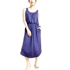Anthropologie Saturday Sunday Miena Blue Sleeveless Cinch Waist Maxi Dress Small picture