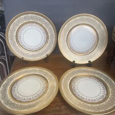 vintage antique gold Gilt Pickard  opulent bohemia dinner plates Plate four picture