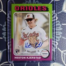 2024 Topps Heritage - Heston Kjerstad - Real One On Card Auto ORIOLES picture
