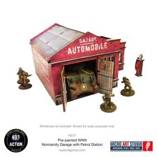 Pre-Painted WW2 Normandy Garage With Petrol Station picture