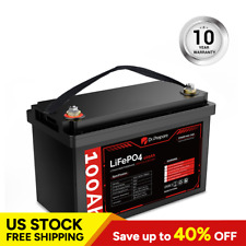 Dr. Prepare 12V 100Ah LiFePO4 Lithium Deep Cycle Battery [10-year Warranty] picture