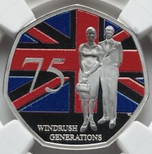 NGC PF70 2023 G BRITAIN WINDRUSH GENERATION 75th Anniversary PIEFORT SILVER COIN picture