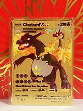 Charizard Vmax Gold Metal Pokémon Card Collectible/Gift/Display picture