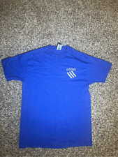Vintage 1980s Single Stitch Blue Adidas Tshirt Chest Print picture