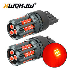 2Pcs 7443 7440 Red LED Brake Tail Light Parking Turn Signal Light Bulbs Bright picture