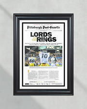 2009 Pittsburgh Steelers Superbowl XLIII Framed Front Page Newspaper Front Page picture