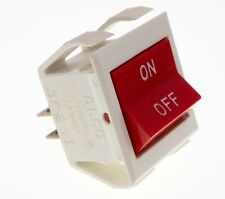 Alco LR9280 ON-OFF Rocker Switch White Body/Red Rocker 5A@250VAC/10A@125VAC picture