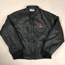 Vintage Anheuser Busch Jacket Mens Extra Large Black Made in USA Michelob Beer picture