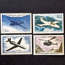 France 1960 - Air Mail - Planes - Aviation - 4 Stamps Full Set - Scott $19.45 picture
