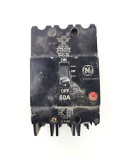 Used GE General Electric 3 Pole Circuit Breaker 50A 480/277VAC E11592 Type TEY picture