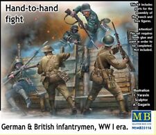 German & British infantrymen, Hand-to-Hand fight  WWI era  1/35 MasterBox 35116 picture