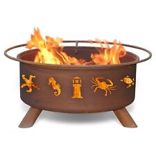 Patina Products F116 Atlantic Coast Steel Outdoor Fire Pit Natural Rust Patina  picture