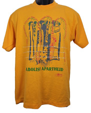 Vintage Frank Frazier T Shirt - Men's Large - Abolish Apartheid  Nelson Mandela picture