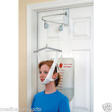Over The Door Cervical Neck Traction Unit Kit Home Head Brace Professional Grade picture