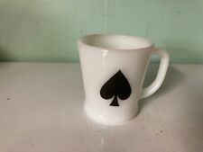 Fire King Ace of Spade on mug picture