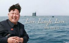 Kim Jong Un Live Laugh Love Banner Flag 3x5Feet College Dorm Decor 2023 Family picture