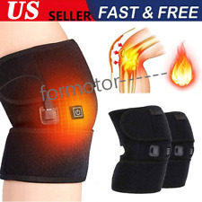 Electric Heated Knee Pad Brace Arthritis Pain Relief Warm Therapy Leg Wrap Belt picture