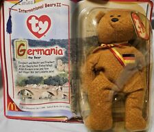 TY Teenie Beanie Babies Germania The Bear 1999 McDonald’s Imternational Bears II picture