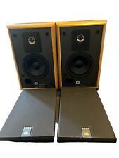 Vintage JBL 2500 Bookshelf Speakers Oak Wood Finish Set Of 2 With Covers TESTED picture