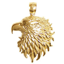 New 14k Gold Eagle Head Pendant picture