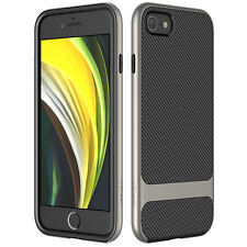 JETech Case for iPhone SE 2020/8/7 4.7-Inch 2-Layer Slim Carbon Fiber Cover Grey picture