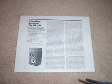 JBL L-86 Article,1983, 1 page, Specs ,RARE picture