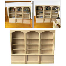 1:12 Dollhouse Miniature Furniture Wooden Bookcase Cabinet Bookshelf picture