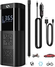 SERVOMASTER Tyre Inflator Air Compressor, Portable Cordless Tyre Inflator - Car picture